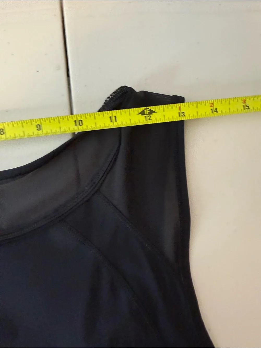Lululemon Black Mesh Back Racerback Athletic Tank Top